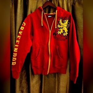 Harry Potter Red Gryffindor Hoodie Unisex Small Zip Up From Universal Studios